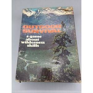 VTG 1972 Outdoor Survival Game Bookcase Game Wilderness Skills